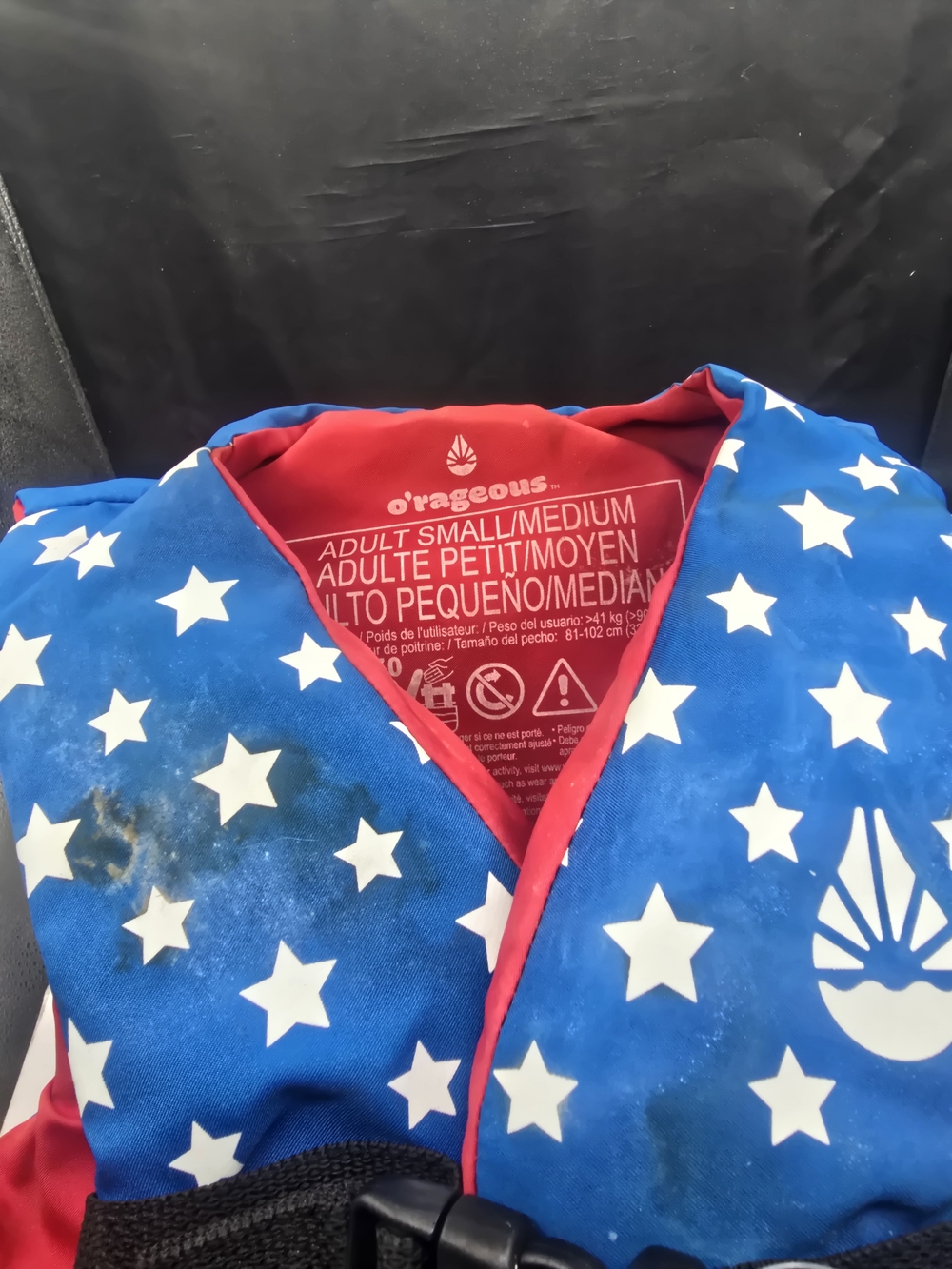 o'rageous Kids Star-Print Blue Jacket with Red Lining